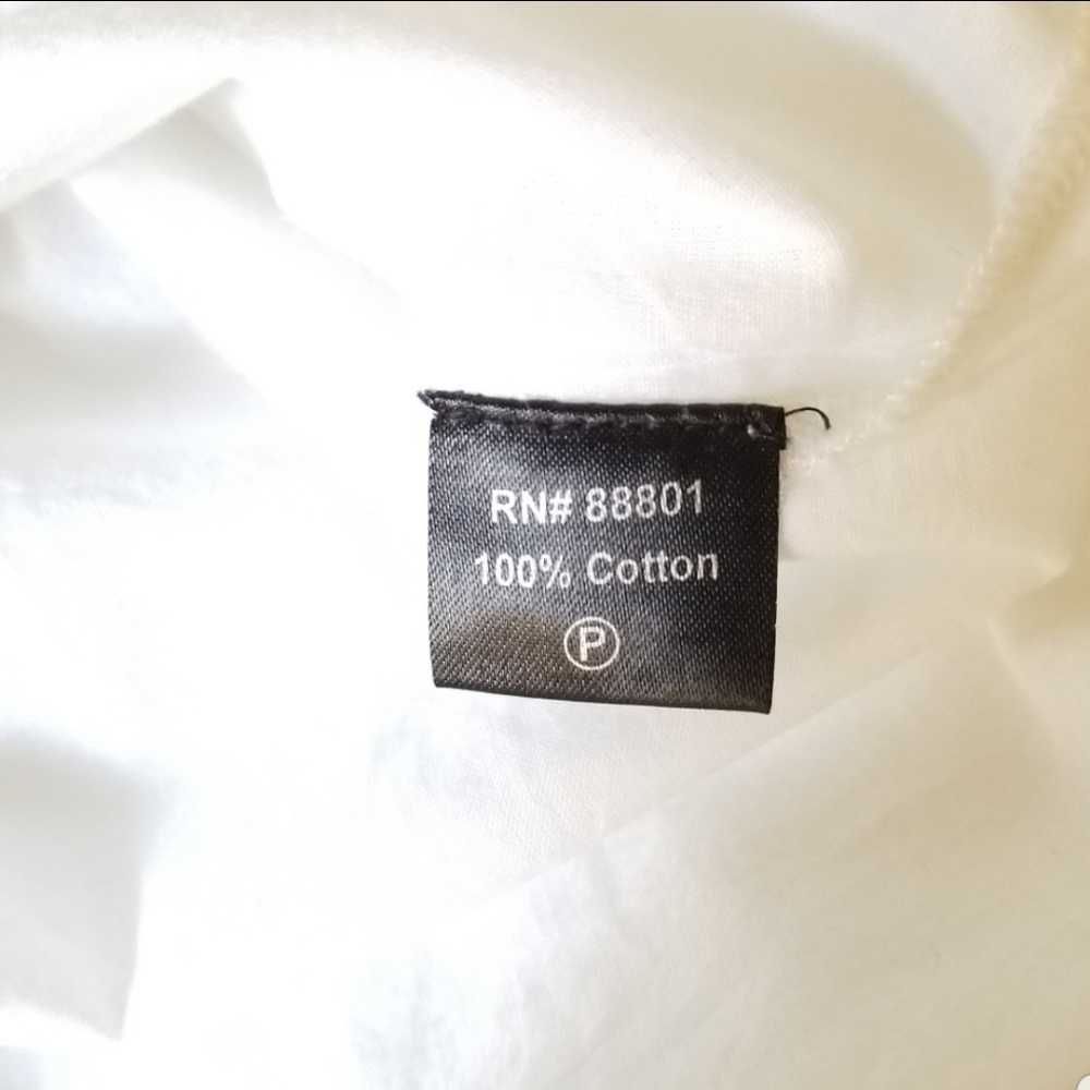Kay Celine Embroidered Sequin Tunic Top White Size Small - Picture 5 of 8